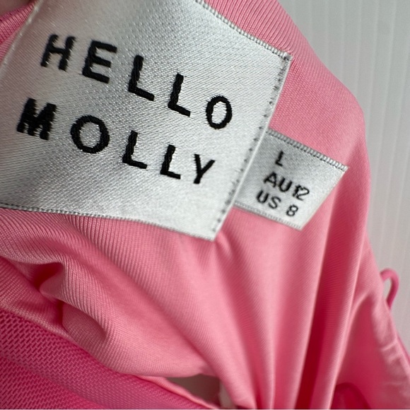Hello Molly Favorite things Vibrant Pink Mini Dress size 8 - Picture 9 of 9